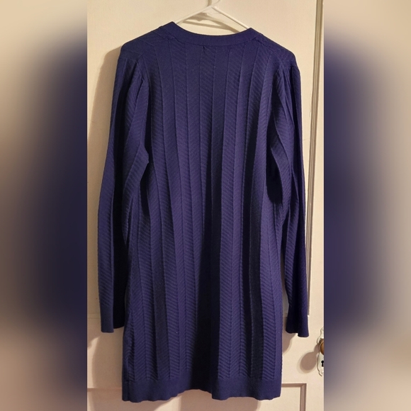 NWOT, Love Ellie, Olla Herringbone Knit Cardigan, Medium, Blue, So Soft!!! - Picture 13 of 15